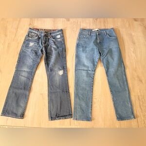 Rock Revival/ Wrangler Blue Jeans Boot & Straight Fit